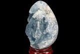Crystal Filled Celestine (Celestite) Egg Geode - Madagascar #100045-3